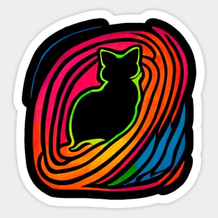 Yarn Cat 1 Sticker